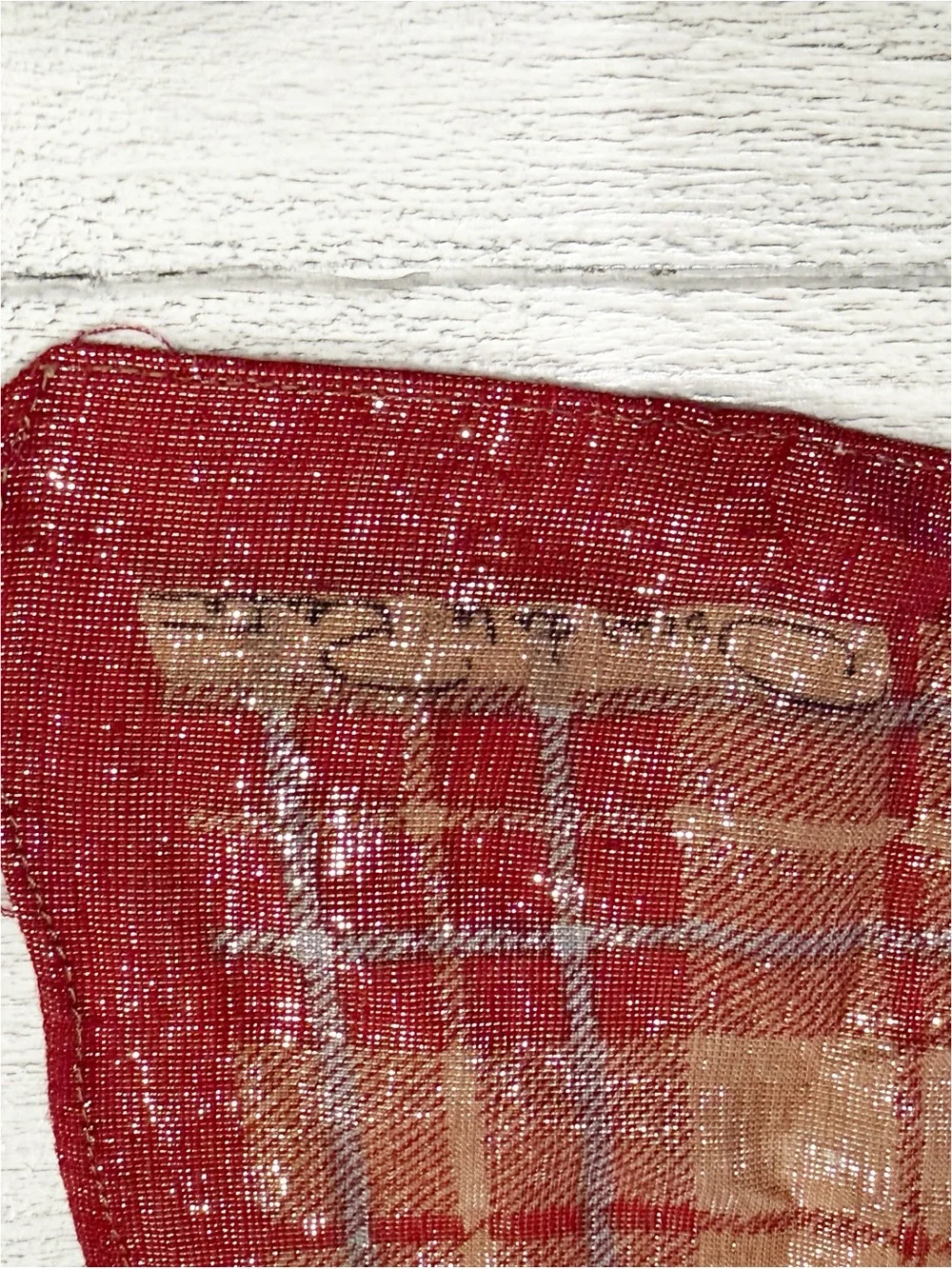 OSCAR DE LA RENTA Women’s Red Multi Paisley Plaid Metallic Square Scarf 42”X42”
